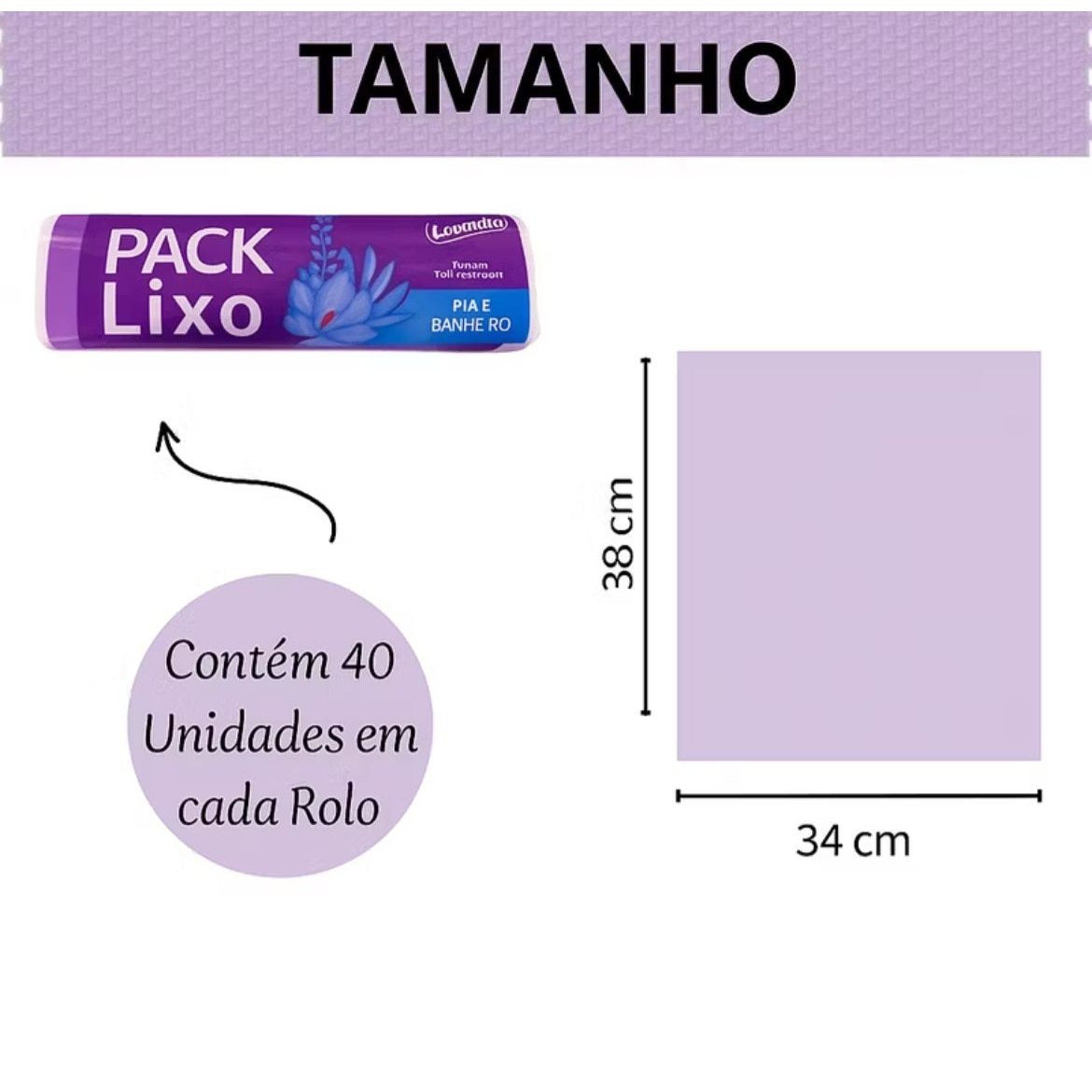 Sacos de Lixo Perfumados com Aroma de Lavanda
