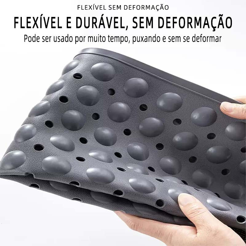Tapete Antiderrapante para Banho com Ventosas e Função Massageadora