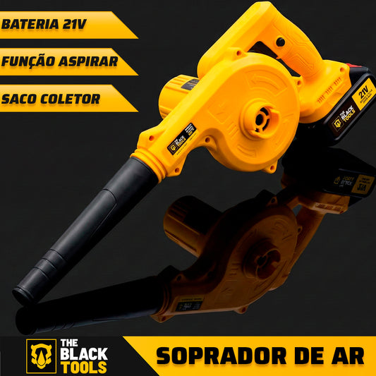 Soprador de Folhas Portátil a Bateria com Bolsa Coletora