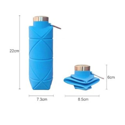 Garrafa de Água em Silicone Dobrável Portátil