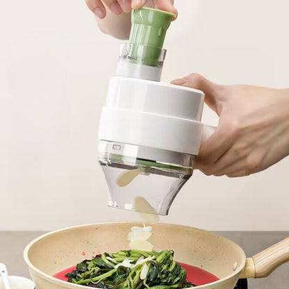 Mini Processador Elétrico Portátil 3 em 1 para Alimentos