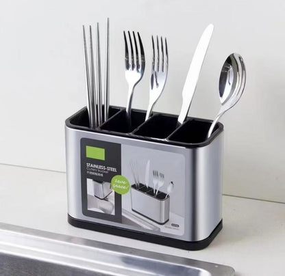 Suporte Organizador de Utensílios em Aço Inox