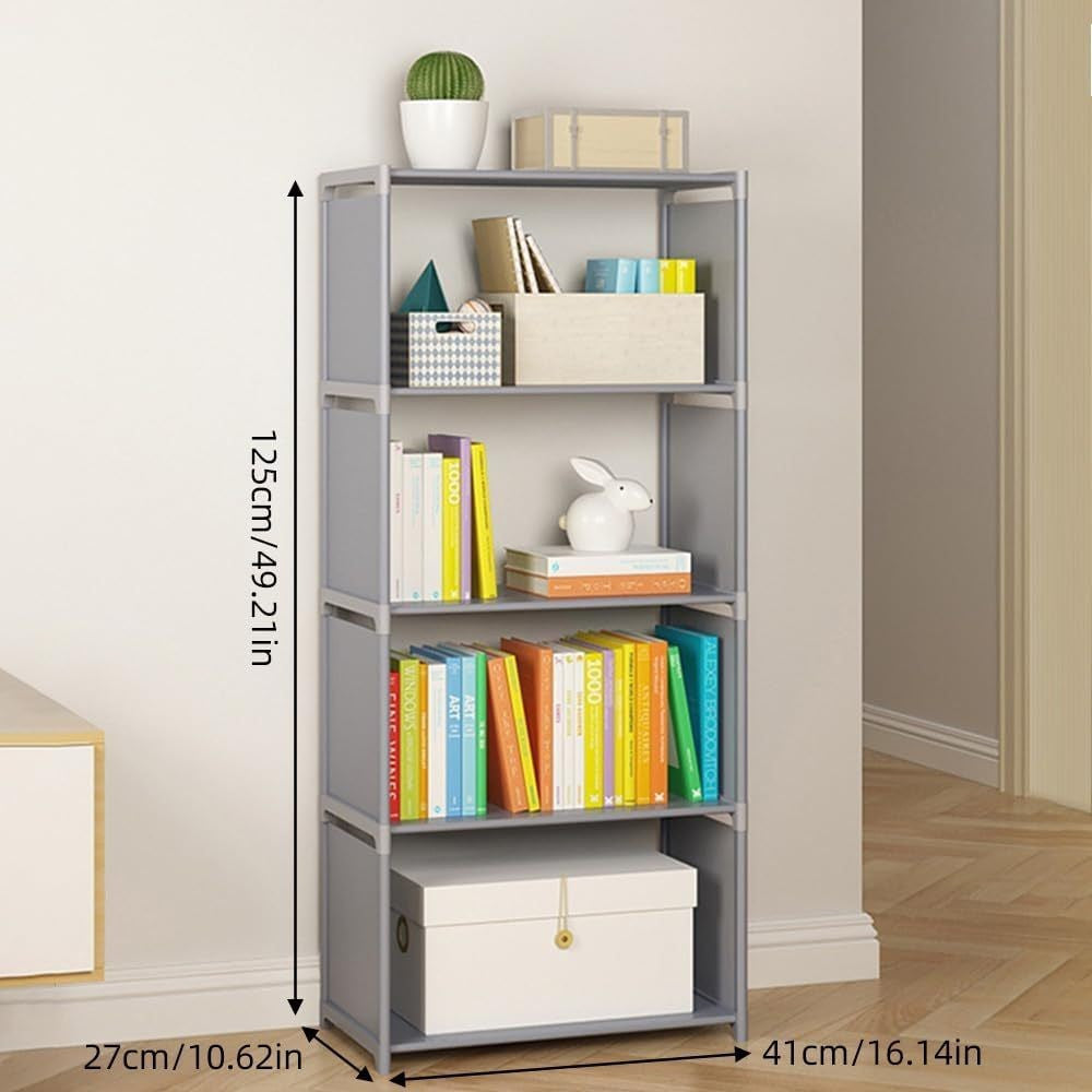 Estante com 5 Prateleiras para Livros e Decoração