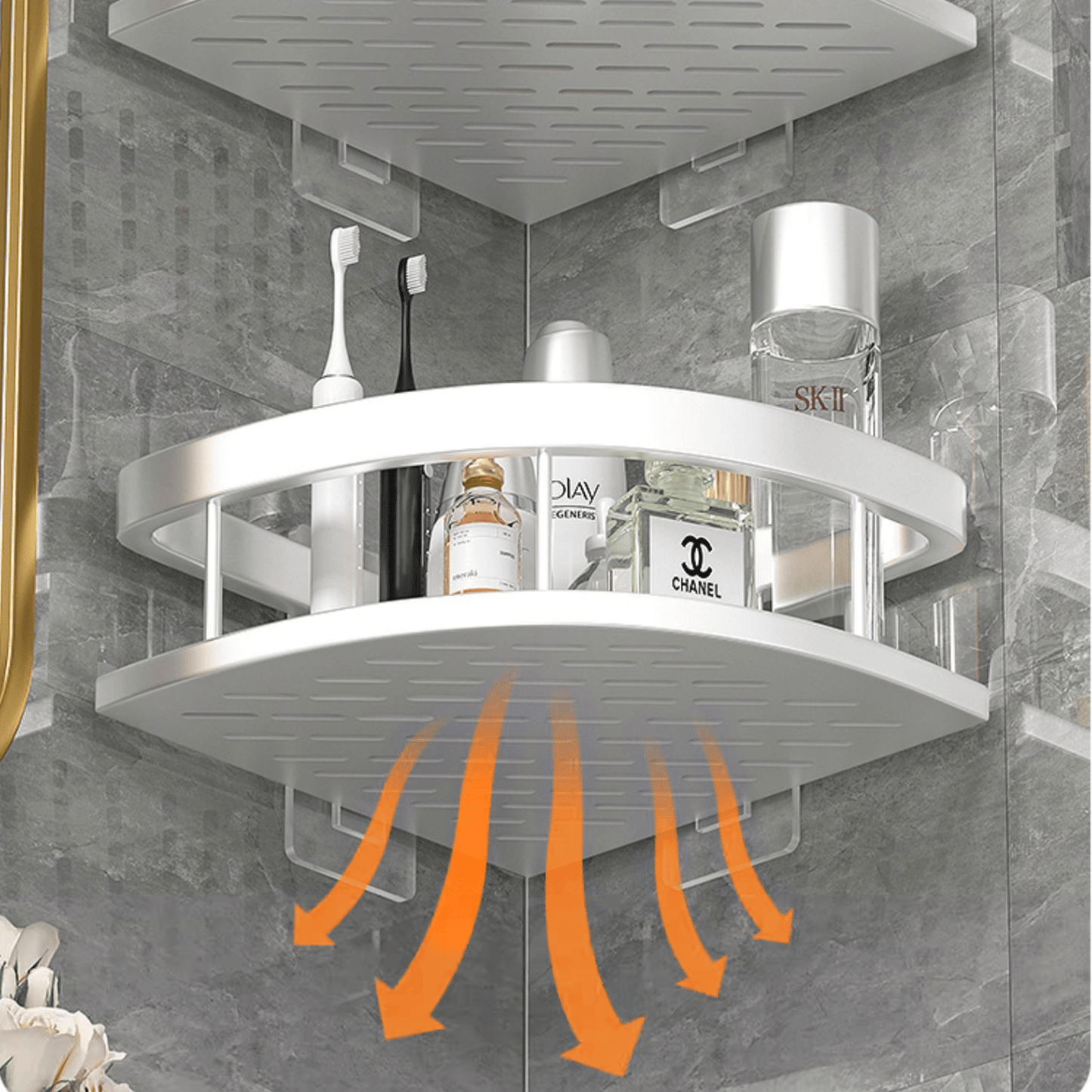 Suporte para Banheiro com Prateleira Multifuncional