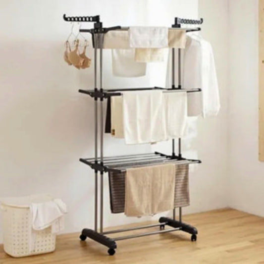 Varal Vertical Multiuso com 3 Níveis para Apartamentos