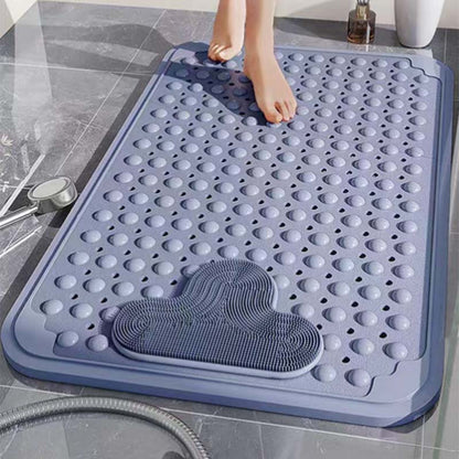 Tapete Antiderrapante para Banho com Ventosas e Função Massageadora