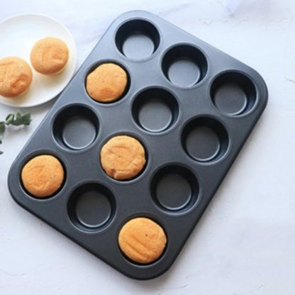 Kit com 2 Formas Antiaderentes para Cupcake, Muffin e Pudim