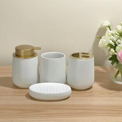 Conjunto de Banheiro em Cerâmica 4 Peças