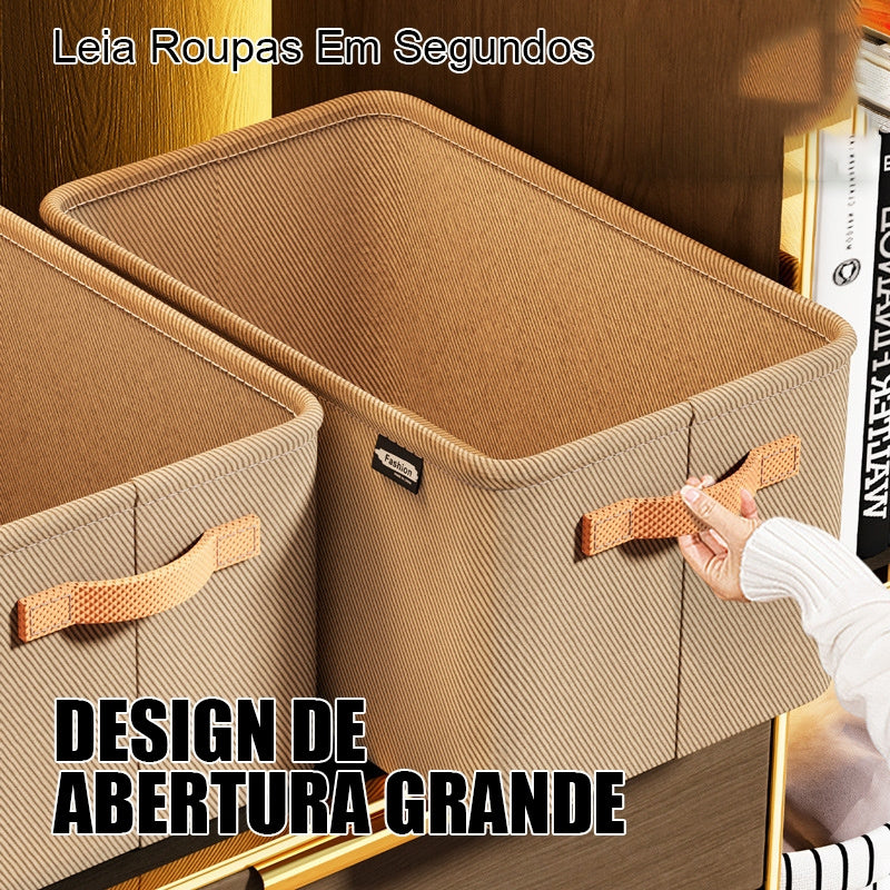 Cesto Organizador Dobrável em Tecido