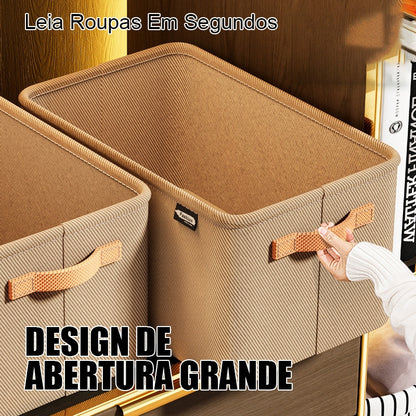 Cesto Organizador Dobrável em Tecido