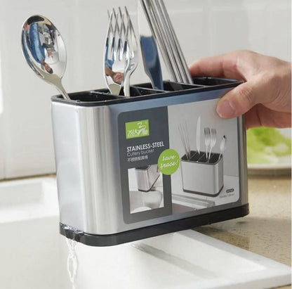 Suporte Organizador de Utensílios em Aço Inox