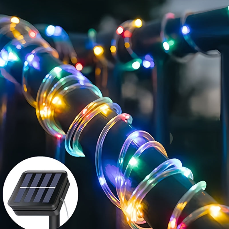 Cortina de Luzes LED de Natal com Papai Noel