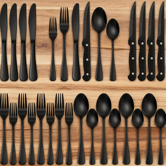 Jogo de Talheres em Aço Inox com 24 Peças