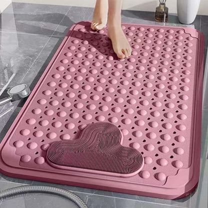 Tapete Antiderrapante para Banho com Ventosas e Função Massageadora