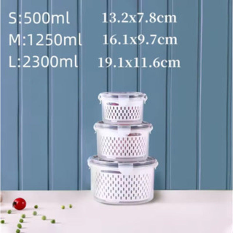 Kit Organizador para Geladeira com 3 Peças