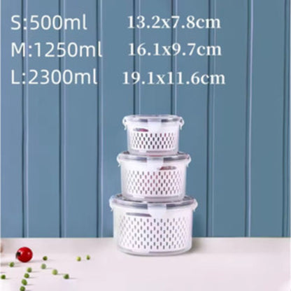 Kit Organizador para Geladeira com 3 Peças