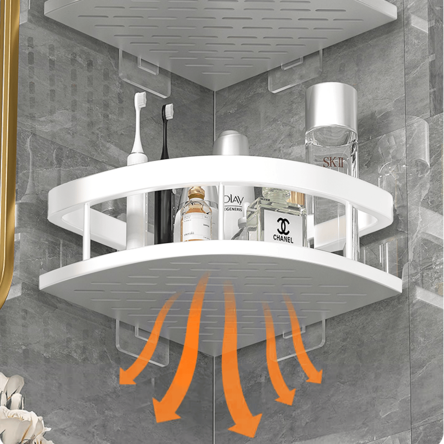 Suporte para Banheiro com Prateleira Multifuncional