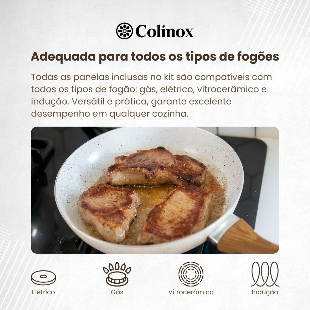 Jogo de Panelas Cerâmicas Antiaderentes Legacy