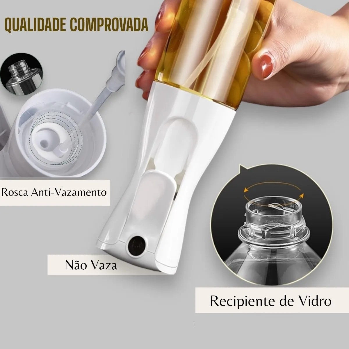 Borrifador de Vidro para Azeite e Vinagre