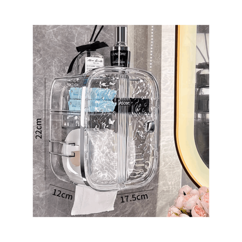 Porta-Papel Higiênico com Bandeja Organizadora para Banheiro