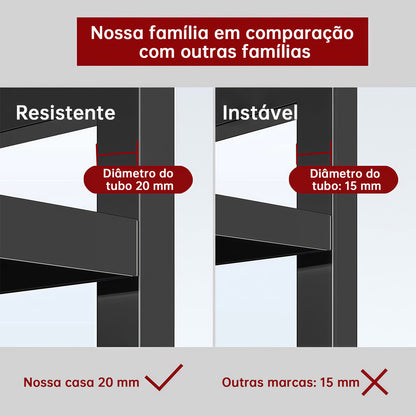 Suporte Ajustável para Micro-ondas em Aço Carbono