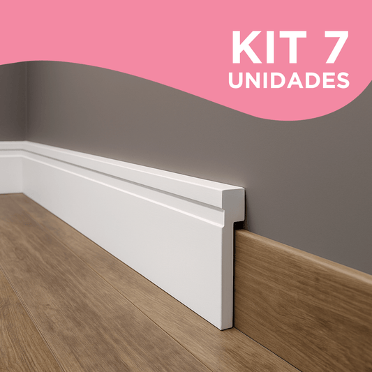 Rodapé Autoadesivo Impermeável para Acabamento de Ambientes