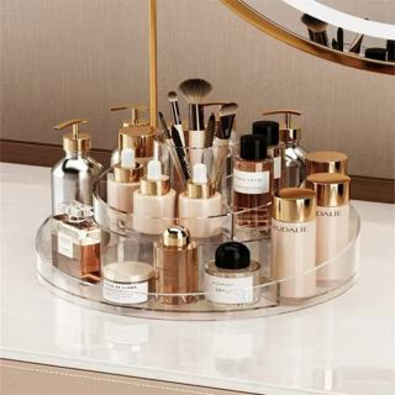 Organizador Giratório em Acrílico para Cosméticos