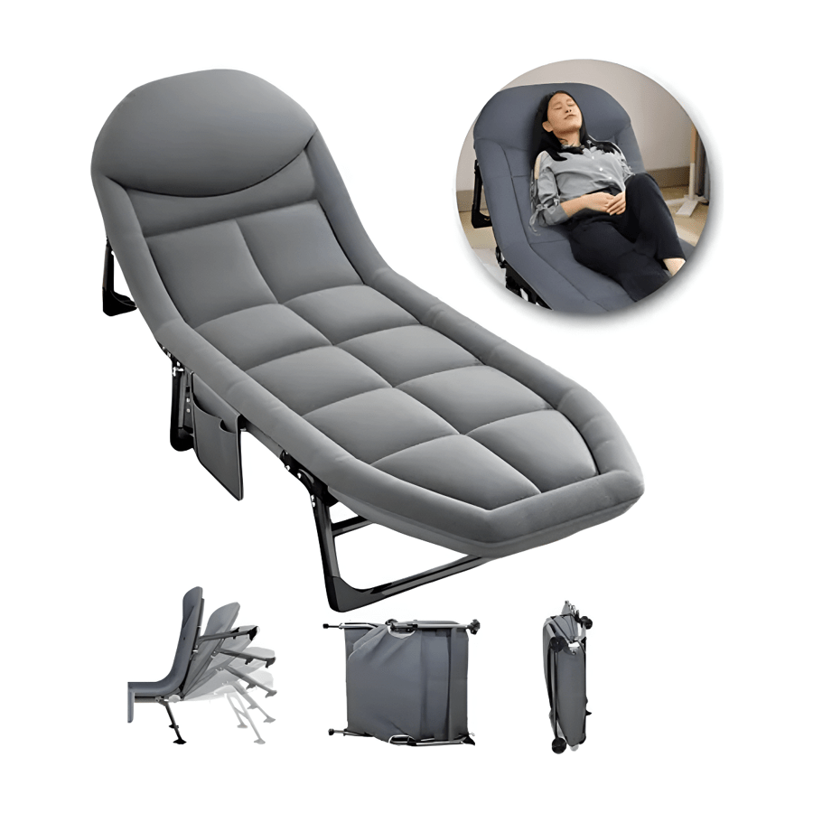 Espreguiçadeira Dobrável Portátil para Descanso e Lazer
