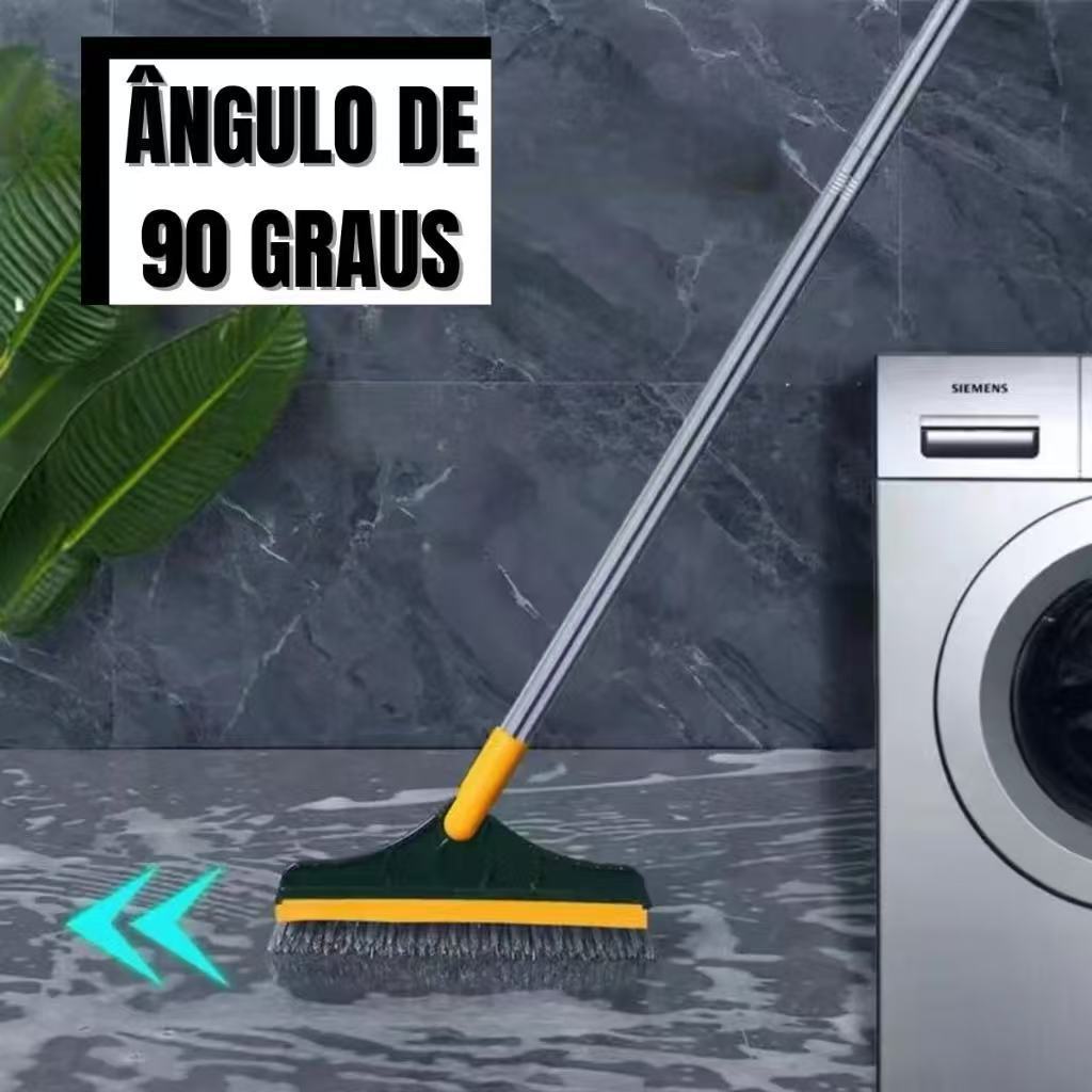 Vassoura com Escova de Limpeza 2 em 1