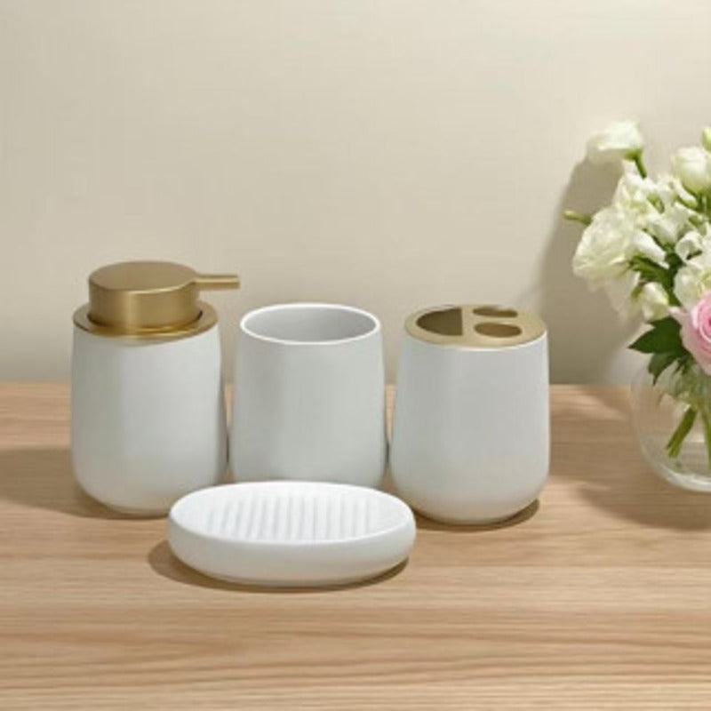 Conjunto de Banheiro em Cerâmica 4 Peças