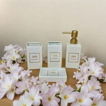 Conjunto de Banheiro em Cerâmica 4 Peças