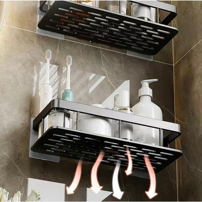 Kit com 2 Porta-Shampoos Premium sem Furação para Banheiro