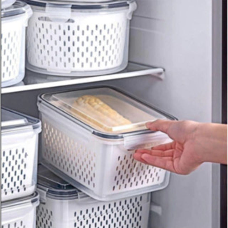 Kit Organizador para Geladeira com 3 Peças