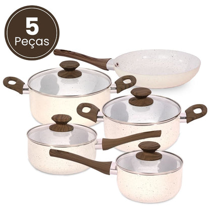 Jogo de Panelas Cerâmicas Antiaderentes Legacy