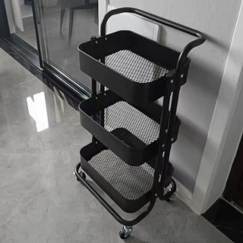 Carrinho Organizador Multiuso com Rodas – 3 Prateleiras em Aço