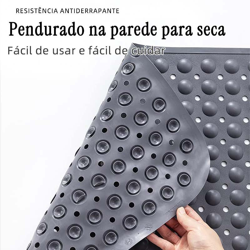 Tapete Antiderrapante para Banho com Ventosas e Função Massageadora