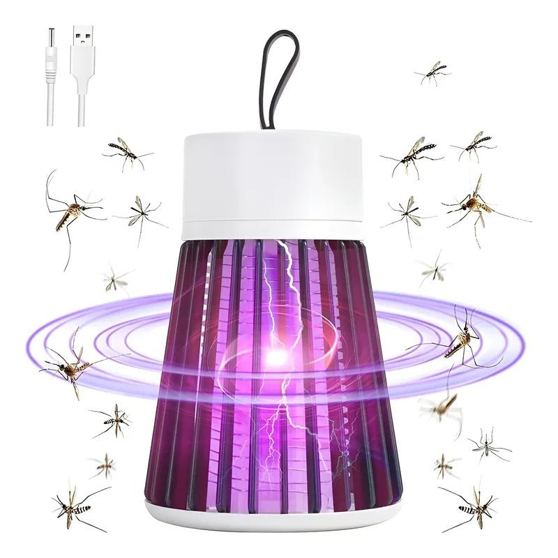 Mata-Mosquito Elétrico USB com Luz LED Atrativa