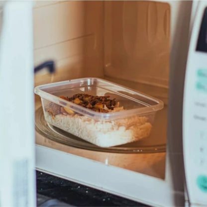 Kit com 10 Potes Reutilizáveis 500 ml Transparentes