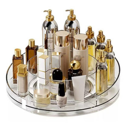 Organizador Giratório em Acrílico para Cosméticos