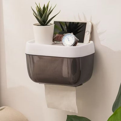 Porta-Papel Higiênico Adesivo Impermeável para Parede