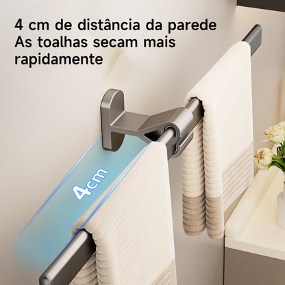Porta-Toalhas para Banheiro com Braço Móvel