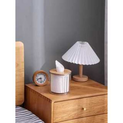 Porta-Papel Higiênico Transparente com Tampa Decorativa em Bambu