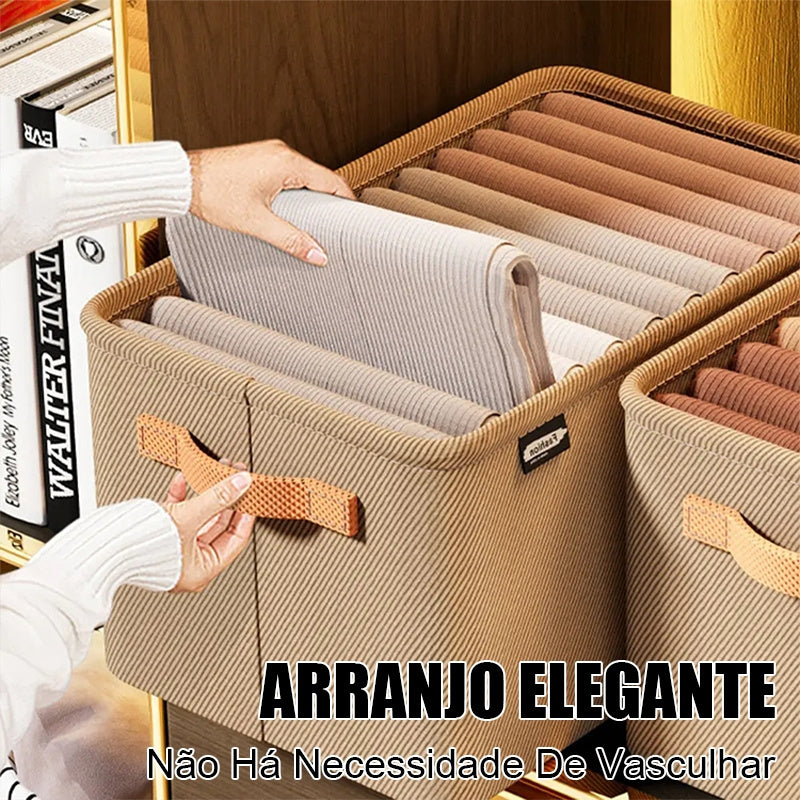Cesto Organizador Dobrável em Tecido