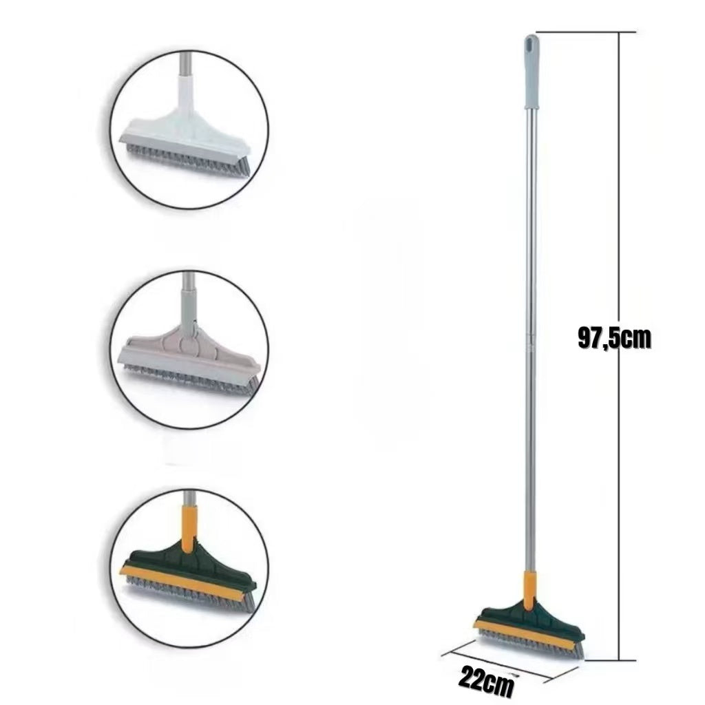 Vassoura com Escova de Limpeza 2 em 1