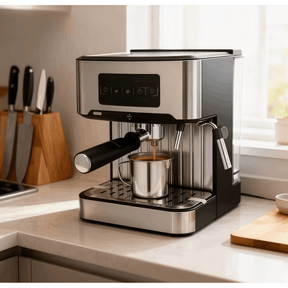 Máquina de Café Espresso Automática 1,6 L com Moedor Integrado