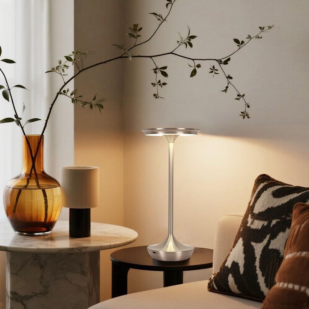 Abajur de Mesa LED Touch Recarregável para Leitura