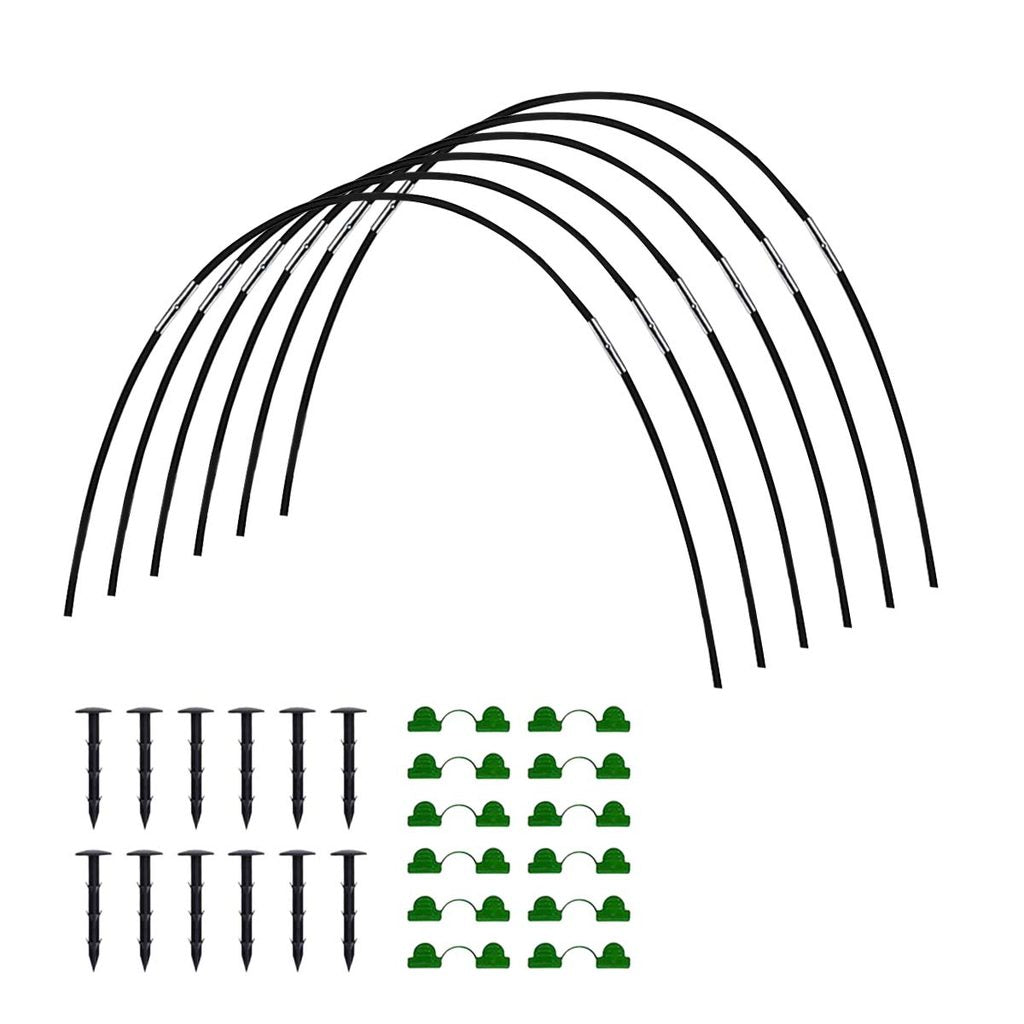 Arcos de Suporte para Estufa e Jardim com Revestimento Antiferrugem