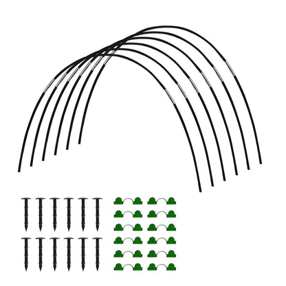 Arcos de Suporte para Estufa e Jardim com Revestimento Antiferrugem