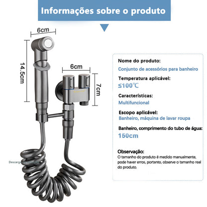 Kit Higiênico para Banheiro com Ducha Manual e Saídas 1/2"
