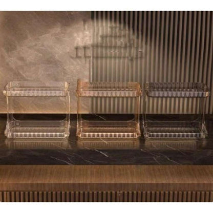 Suporte Acrílico para Cosméticos com Acabamento Diamantado